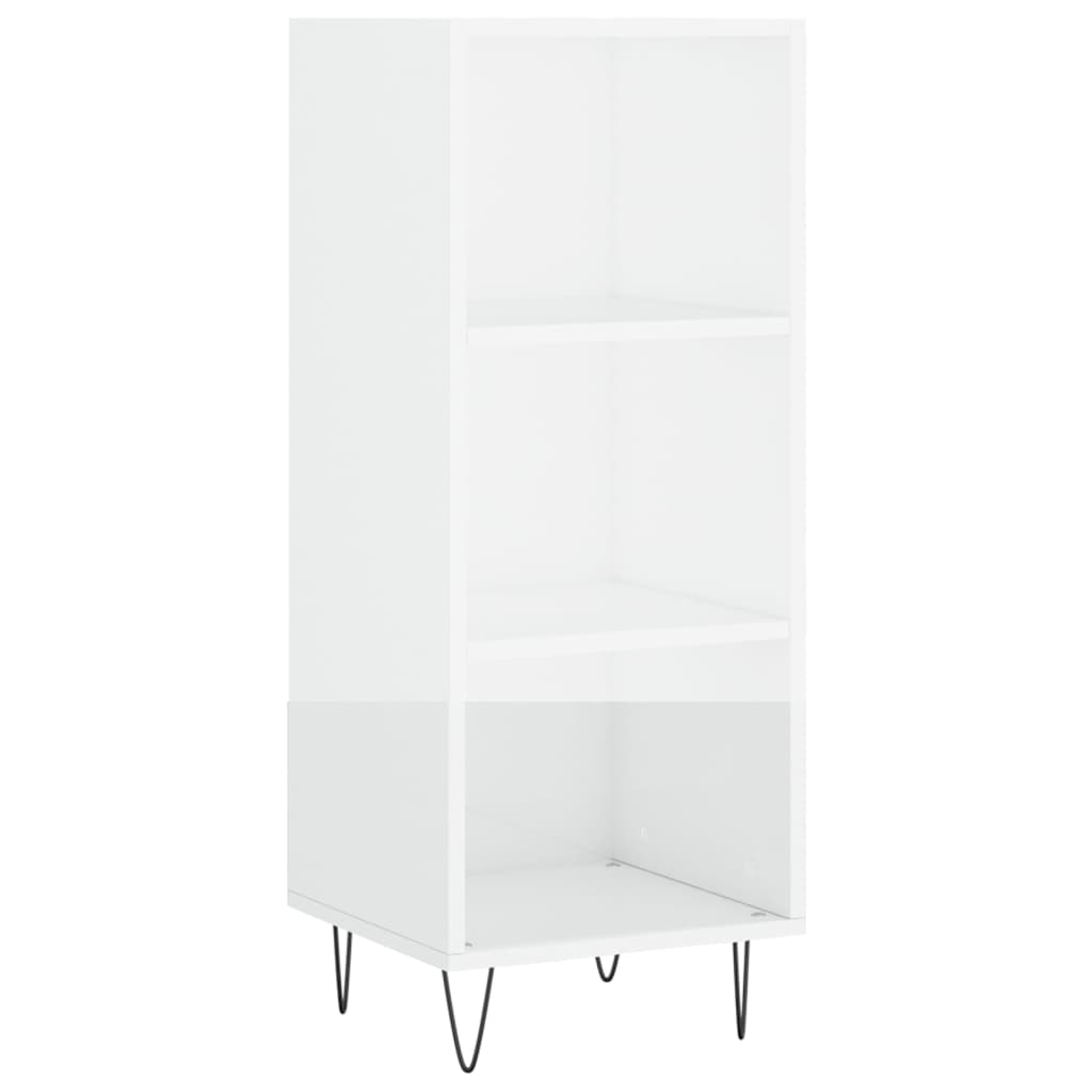 Credenza Bianco Lucido 34,5x32,5x90 cm in Legno Multistratocod mxl 103924