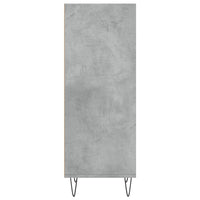 Credenza Grigio Cemento 34,5x32,5x90 cm in Legno Multistrato 828728