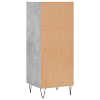 Credenza Grigio Cemento 34,5x32,5x90 cm in Legno Multistrato 828728