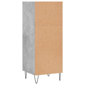 Credenza Grigio Cemento 34,5x32,5x90 cm in Legno Multistrato 828728