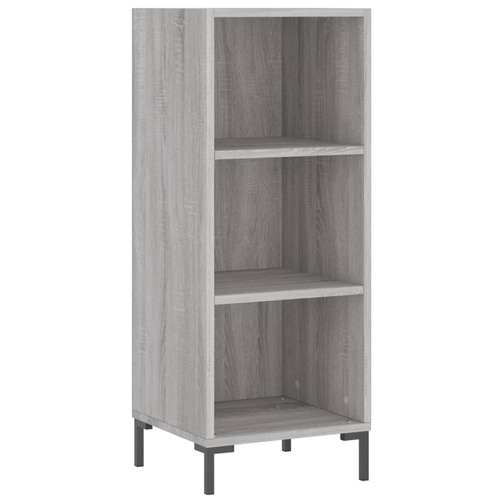 Credenza Grigio Sonoma 34,5x32,5x90 cm in Legno Multistratocod mxl 80685