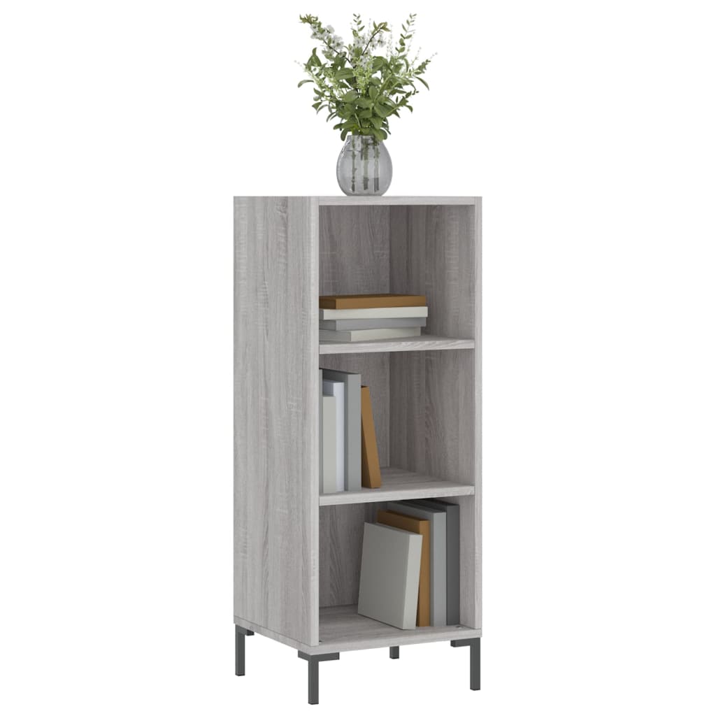 Credenza Grigio Sonoma 34,5x32,5x90 cm in Legno Multistrato 828738