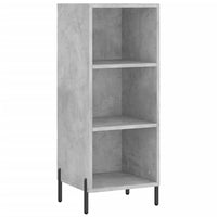 Credenza Grigio Cemento 34,5x32,5x90 cm in Legno Multistrato 828744