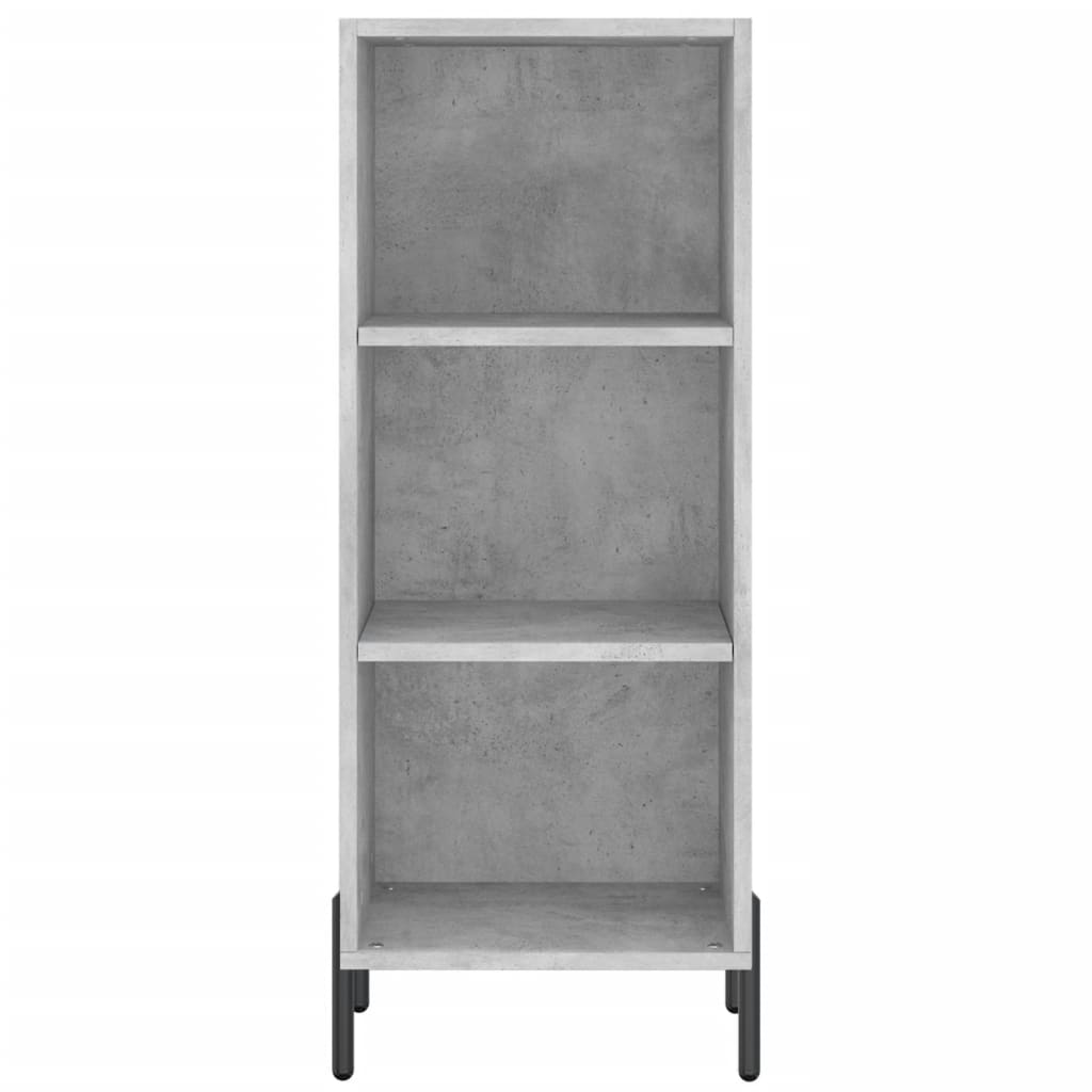 Credenza Grigio Cemento 34,5x32,5x90 cm in Legno Multistrato 828744