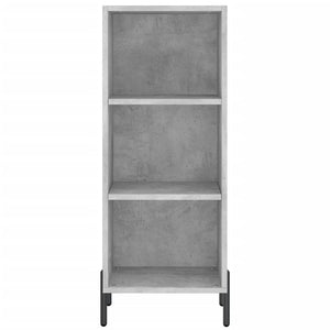 Credenza Grigio Cemento 34,5x32,5x90 cm in Legno Multistrato 828744