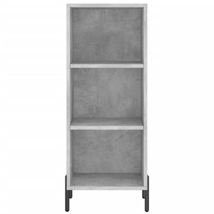 Credenza Grigio Cemento 34,5x32,5x90 cm in Legno Multistrato 828744