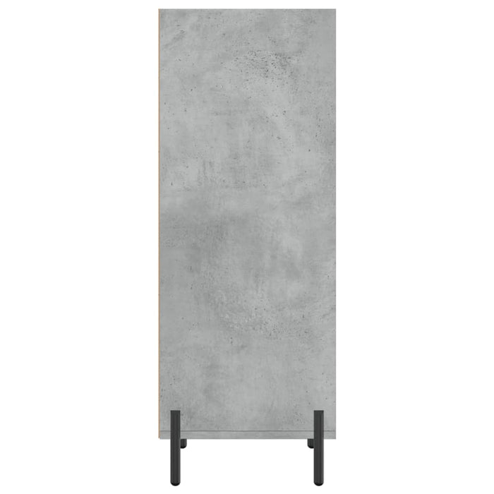 Credenza Grigio Cemento 34,5x32,5x90 cm in Legno Multistrato 828744