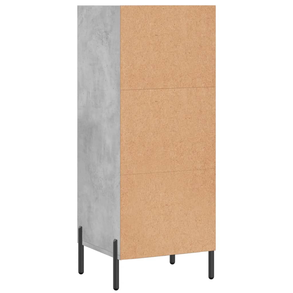 Credenza Grigio Cemento 34,5x32,5x90 cm in Legno Multistrato 828744