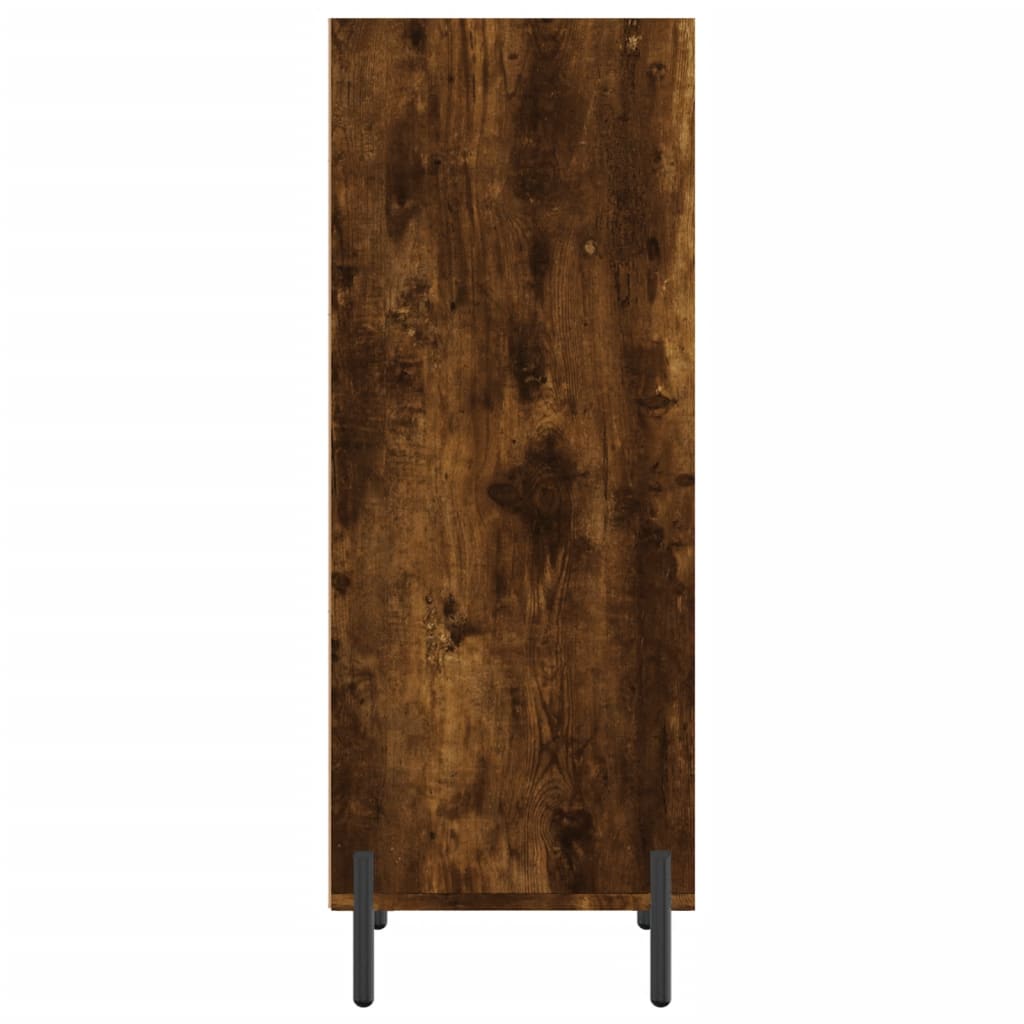 Credenza Rovere Fumo 34,5x32,5x90 cm in Legno Multistrato 828745