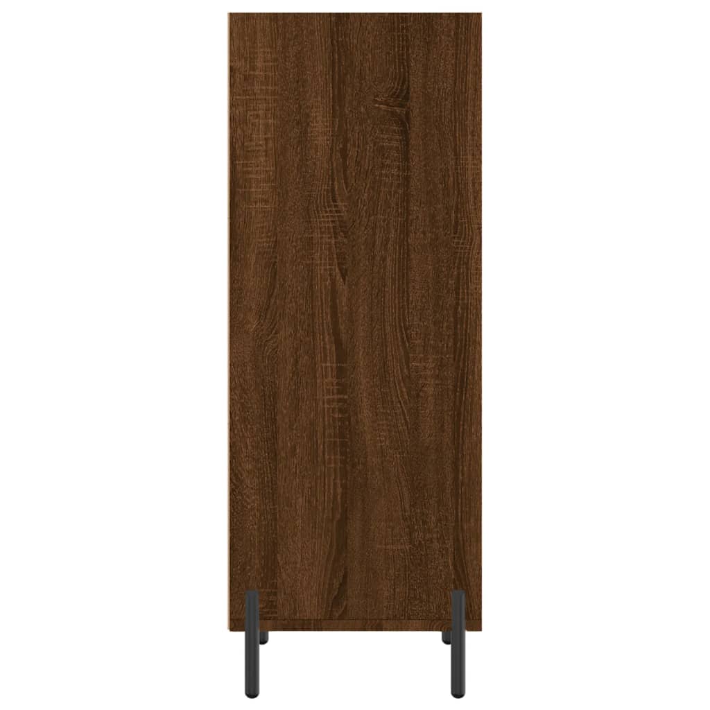 Credenza Rovere Marrone 34,5x32,5x90 cm in Legno Multistrato 828747