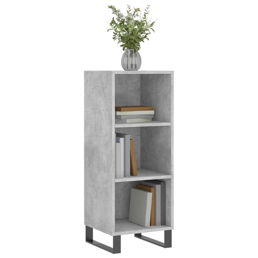 Credenza Grigio Cemento 34,5x32,5x90 cm in Legno Multistrato 828760