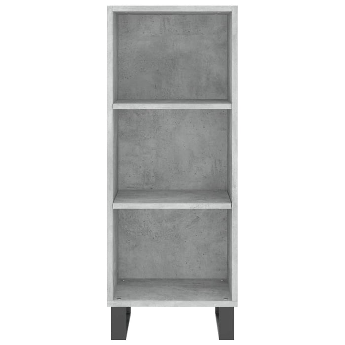 Credenza Grigio Cemento 34,5x32,5x90 cm in Legno Multistrato 828760