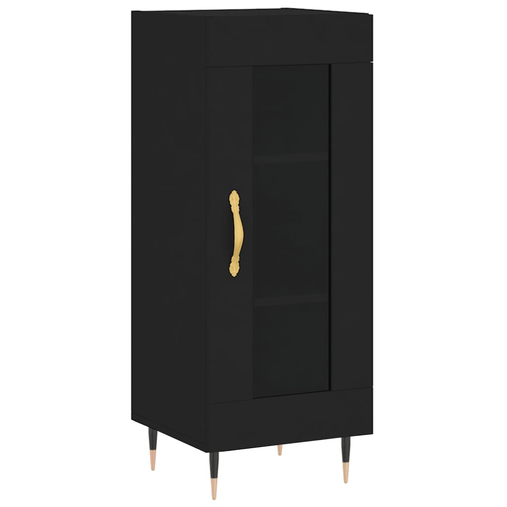 Credenza Nero 34,5x34x90 cm in Legno Multistratocod mxl 79080