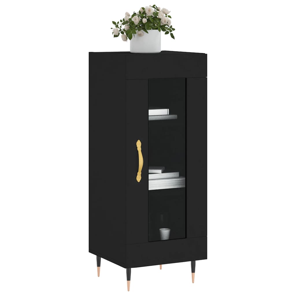 Credenza Nero 34,5x34x90 cm in Legno Multistratocod mxl 79080