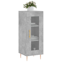 Credenza Grigio Cemento 34,5x34x90 cm in Legno Multistrato 828784