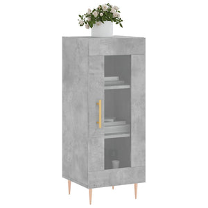 Credenza Grigio Cemento 34,5x34x90 cm in Legno Multistrato 828784