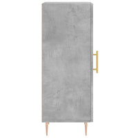 Credenza Grigio Cemento 34,5x34x90 cm in Legno Multistrato 828784