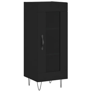 Credenza Nero 34,5x34x90 cm in Legno Multistrato 828789