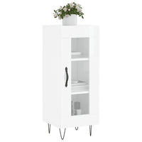 Credenza Bianco Lucido 34,5x34x90 cm in Legno Multistratocod mxl 80018