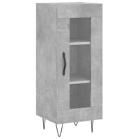 Credenza Grigio Cemento 34,5x34x90 cm in Legno Multistratocod mxl 80022