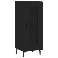 Credenza Nero 34,5x34x90 cm in Legno Multistrato 828813