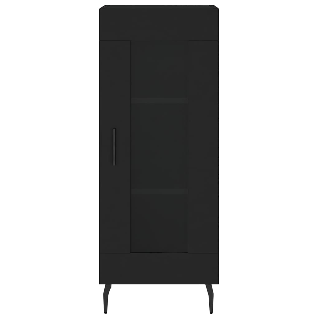 Credenza Nero 34,5x34x90 cm in Legno Multistrato 828813