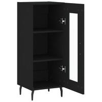 Credenza Nero 34,5x34x90 cm in Legno Multistrato 828813