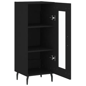 Credenza Nero 34,5x34x90 cm in Legno Multistrato 828813