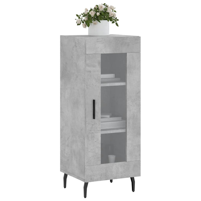 Credenza Grigio Cemento 34,5x34x90 cm in Legno Multistratocod mxl 82210