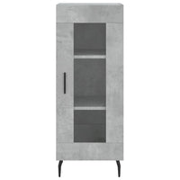 Credenza Grigio Cemento 34,5x34x90 cm in Legno Multistrato 828816