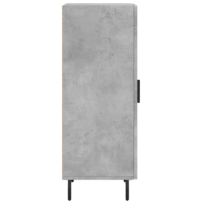 Credenza Grigio Cemento 34,5x34x90 cm in Legno Multistrato 828816