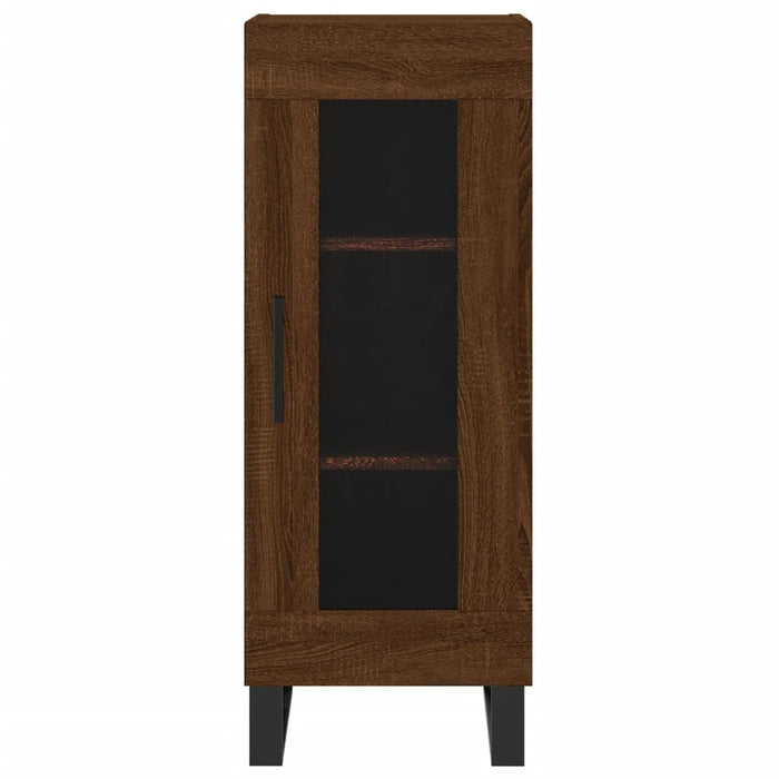 Credenza Rovere Marrone 34,5x34x90 cm in Legno Multistrato 828827