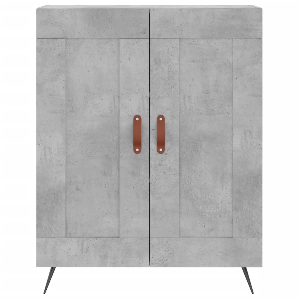 Credenza Grigio Cemento 69,5x34x90 cm in Legno Multistrato 830168