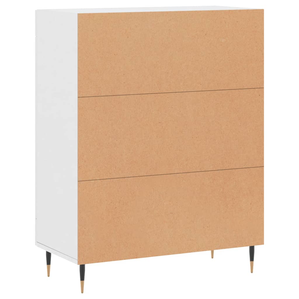 Credenza Bianca 69,5x34x90 cm in Legno Multistrato 830172