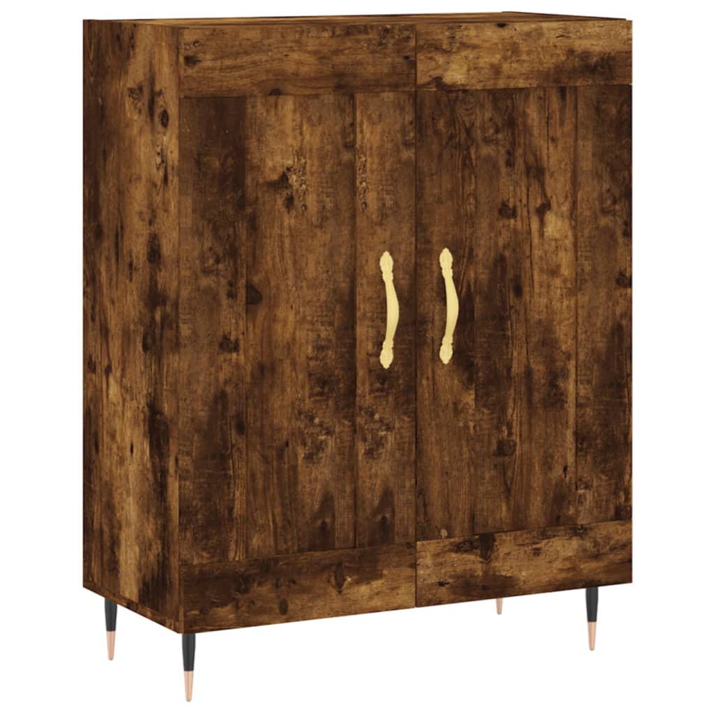 Credenza Rovere Fumo 69,5x34x90 cm in Legno Multistrato 830177