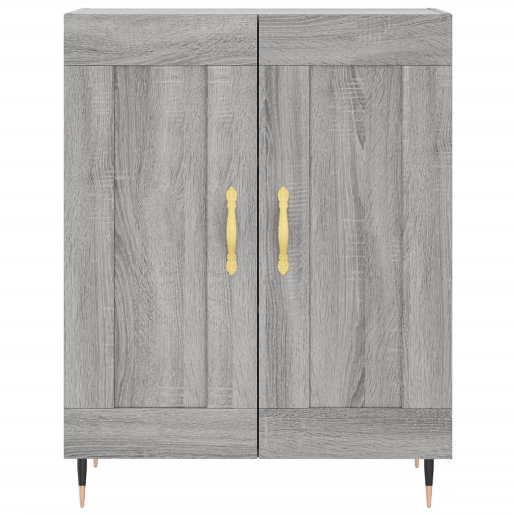 Credenza Grigio Sonoma 69,5x34x90 cm in Legno Multistrato 830178