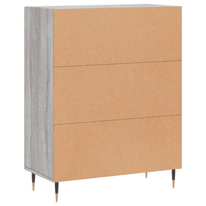 Credenza Grigio Sonoma 69,5x34x90 cm in Legno Multistrato 830178