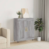 Credenza Grigio Sonoma 69,5x34x90 cm in Legno Multistrato 830178