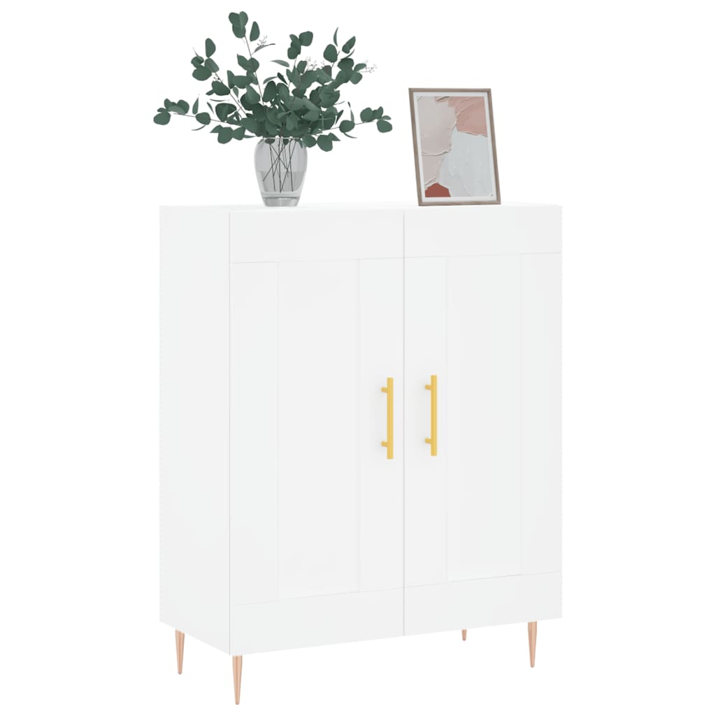 Credenza Bianca 69,5x34x90 cm in Legno Multistrato 830180