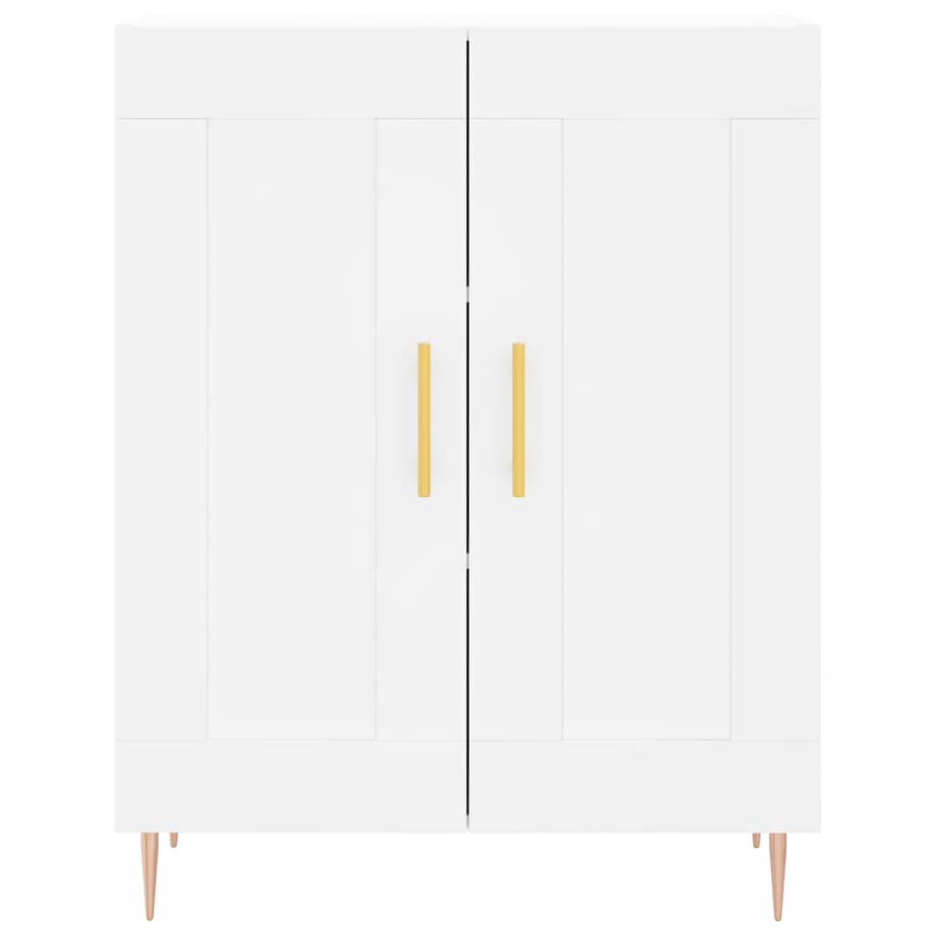 Credenza Bianca 69,5x34x90 cm in Legno Multistrato 830180