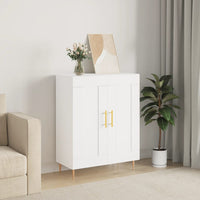 Credenza Bianca 69,5x34x90 cm in Legno Multistrato 830180