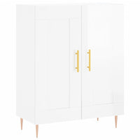 Credenza 69,5x34x90 cm in Legno Multistrato Bianco Lucido 830182