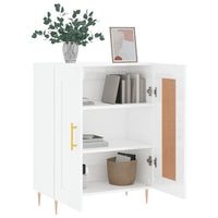 Credenza 69,5x34x90 cm in Legno Multistrato Bianco Lucido 830182