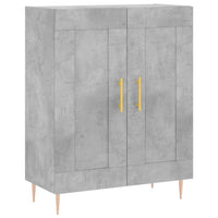 Credenza Grigio Cemento 69,5x34x90 cm in Legno Multistratocod mxl 128333