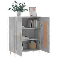 Credenza Grigio Cemento 69,5x34x90 cm in Legno Multistrato 830184