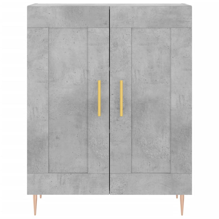 Credenza Grigio Cemento 69,5x34x90 cm in Legno Multistrato 830184