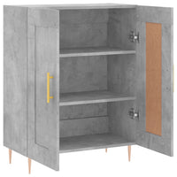 Credenza Grigio Cemento 69,5x34x90 cm in Legno Multistrato 830184