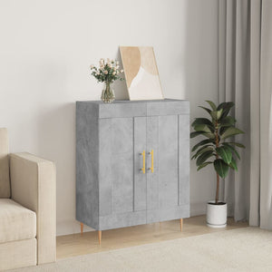 Credenza Grigio Cemento 69,5x34x90 cm in Legno Multistratocod mxl 128333