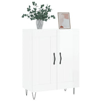 Credenza 69,5x34x90 cm in Legno Multistrato Bianco Lucidocod mxl 128015