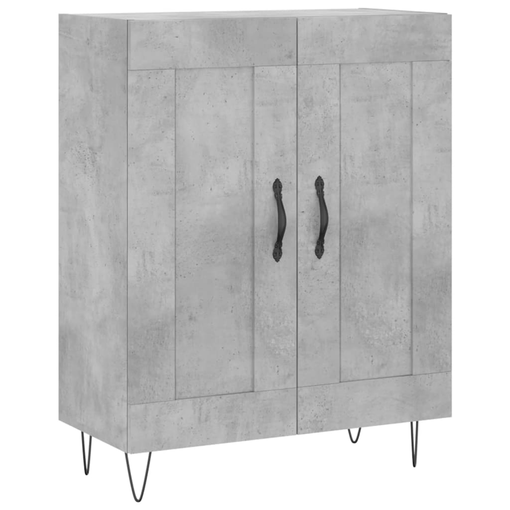 Credenza Grigio Cemento 69,5x34x90 cm in Legno Multistratocod mxl 128017